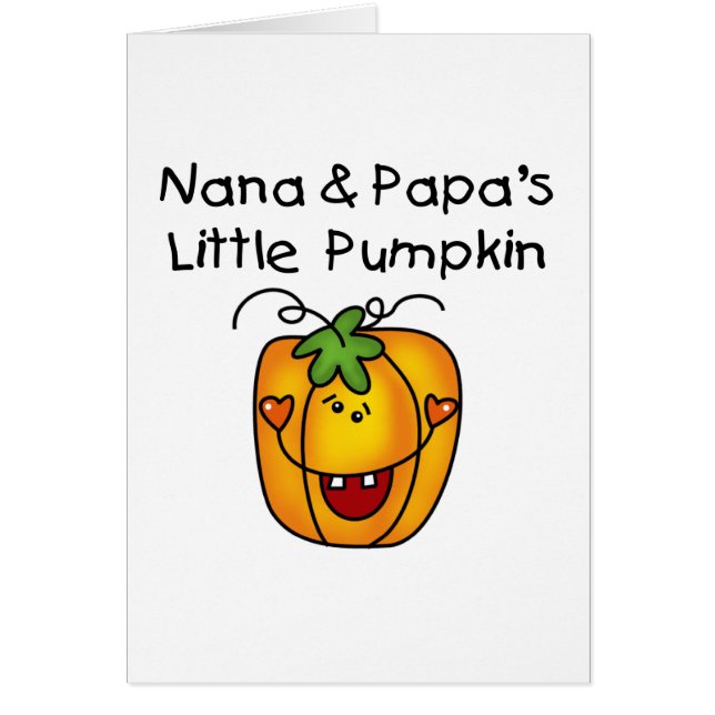 Nana and Papa's Little Pumpkin T-shirts (Front)
