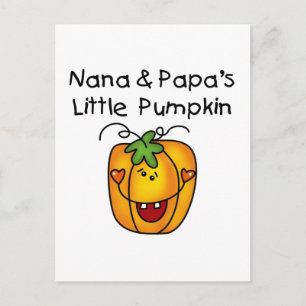 Nana and Papa's Little Pumpkin T-shirts Postcard