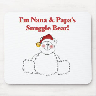 Nana and Papa's Snuggle Bear T-shirts and Gifts Mouse Pad