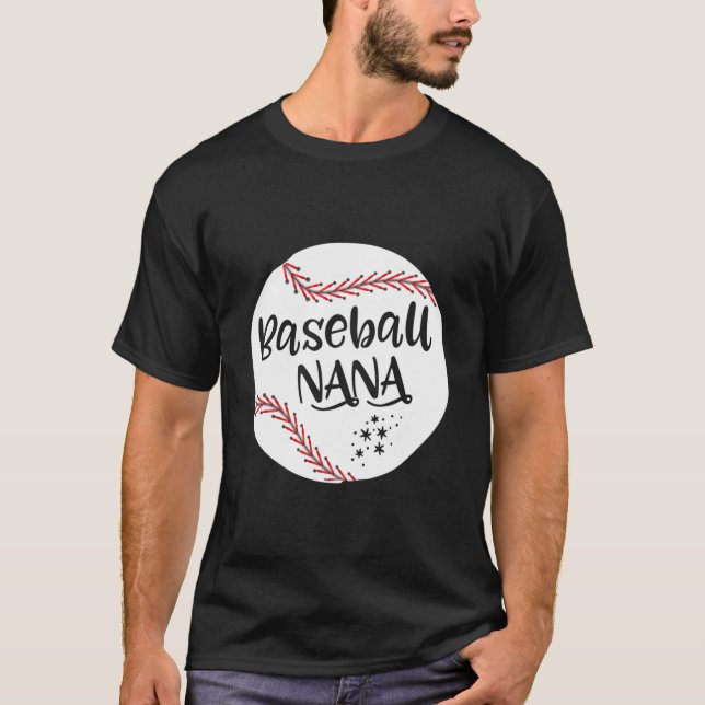 Nana Baseball Grandma Mother'S Day T-Shirt (Front)