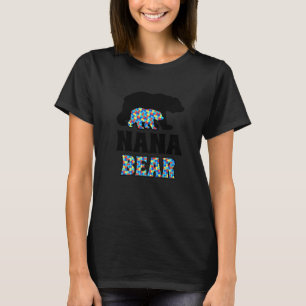 Nana Bear Autism Awareness T-Shirt