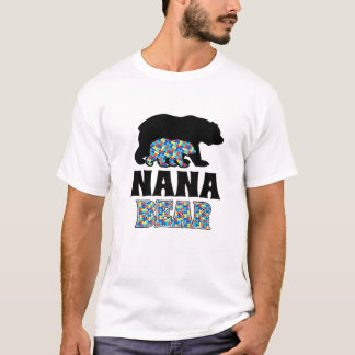 Nana Bear Autism Awareness T-Shirt