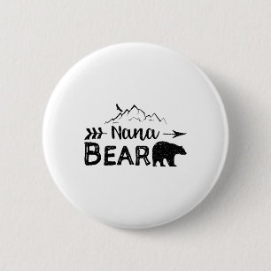 Nana Bear - Camping 6 Cm Round Badge