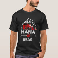 Nana Bear Christmas Pajama Red Plaid Buffalo Famil