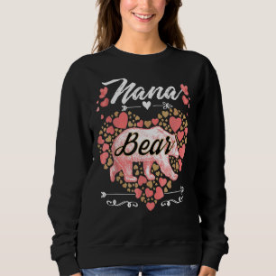 Nana Bear For Women Cute Mother's Day And Birthd Sweatshirt