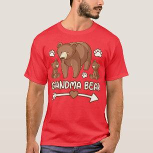 nana bear , grandma bear 2 cub tshirt mum