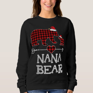 Nana Bear Shirt Red Buffalo Plaid Nana Bear Pajama