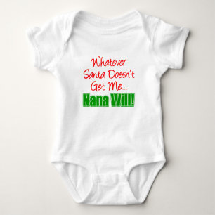 Nana Better Than Santa Baby Bodysuit