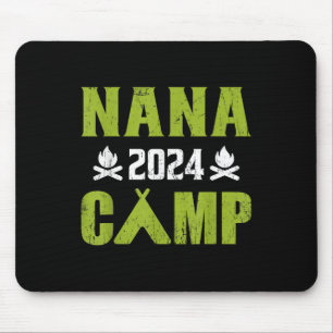 Nana Camp 2024 Family Vacation Summer Camping Crew Mouse Pad
