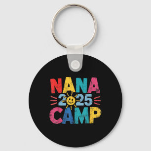 Nana Camp 2025 Family Vacation Summer Camping Crew Key Ring