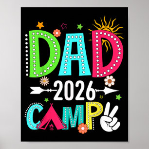Nana Camp 2026 Family Vacation Summer Camping Crew Poster