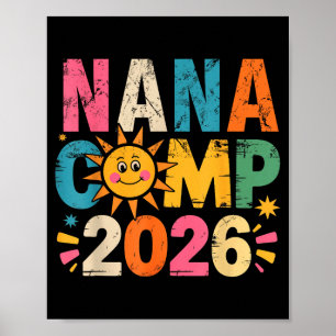 Nana camp 2026 family vacation summer camping crew poster