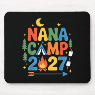 Nana camp 2027 family vacation summer camping crew mouse pad