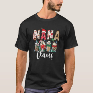 Nana Claus Christmas Family Matching Xmas Light Tr T-Shirt