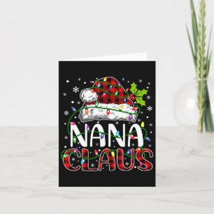 Nana Claus Christmas Lights Matching Family Xmas P Card