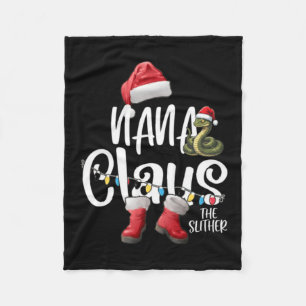 Nana Claus Cute Christmas Family Holiday Fleece Blanket