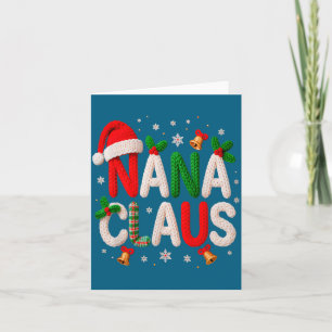 Nana Claus Santa Claus Crochet &amp; Knitting Love Card