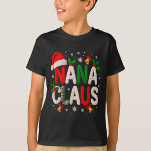 Nana Claus Santa Claus Crochet & Knitting Love T-Shirt