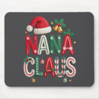 Nana Claus Santa Claus Grandma Family Matching Chr