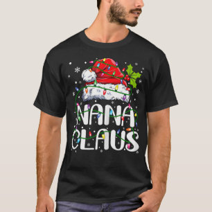 Nana Claus Shirt Christmas Lights Family Matchin