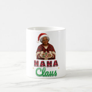 Nana Claus Tartan Christmas Grandma Mug