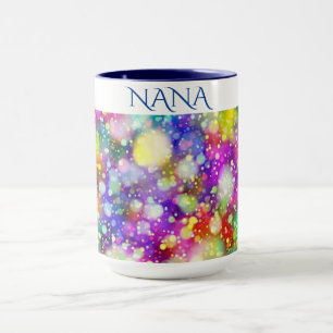"NANA" coffee mug in multi colours.