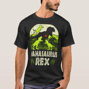Nana Dinosaur T Rex Nanasaurus 3 Kids Matching Fam T-Shirt