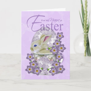 Nana Easter Card With Baby Rabbit - Just For You A