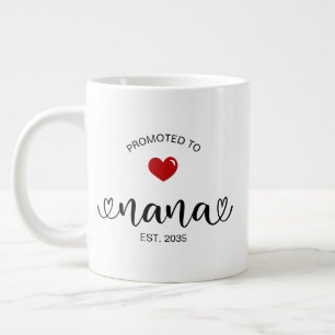 Nana Established New Grandmother Gift Large Coffee Mug