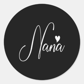 Nana For Grandma Mother'S Day Classic Round Sticker