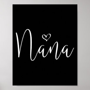 Nana For Women Grandma Christmas Mother's Day Gran Poster