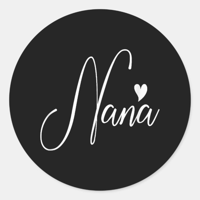 Nana For Women Grandma Mother's Day Christmas Birt Classic Round Sticker (Front)