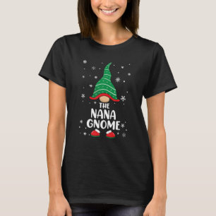 Nana Gnome Matching Family Christmas Pyjamas T-Shirt