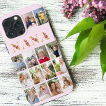 Nana Gold Flower Letters 14 Vertical Photo Collage iPhone 13 Pro Max Case<br><div class="desc">Gorgeous photo gift for your nana. The design features floral letters for "nana" which is printed in gold and decorated with pink lily flowers. The photo template is set up for you to add 14 of your favourite photos, all of which are displayed in vertical portrait format. This grid style...</div>