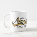 Nana Grandmom Mug "AKA Nana Since..."<br><div class="desc">Nana Grandmom Mug "AKA Nana Since... " Personalise by deleting, "AKA Nana Since 2009" and "We love you so much, Steven, Sarah, Karen, Robbie and Shana." Then choose your favourite font style, size, colour and wording to personalise your mug! Create a simply simple gift by adding some goodies to the...</div>