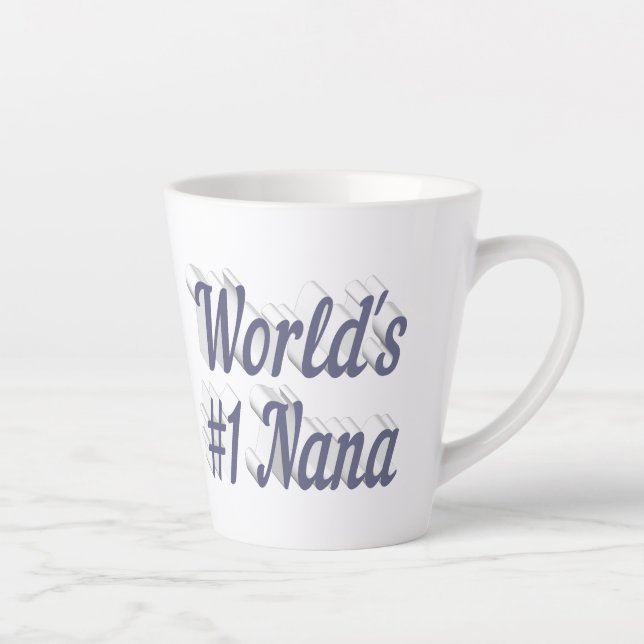 Nana grey text Mothers Day Latte Mug (Right)