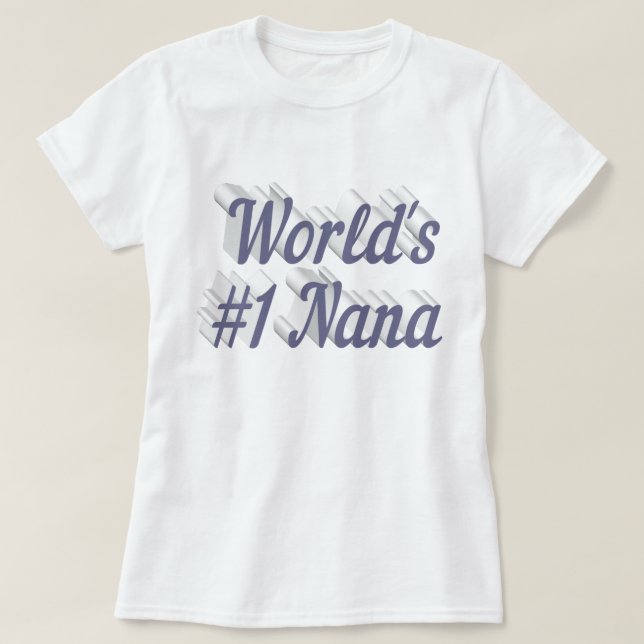 Nana grey text T-Shirt (Design Front)
