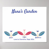 Nana Handprint Footprint DIY Art Template