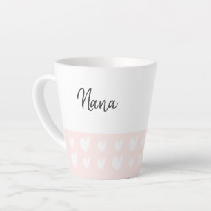 Nana Heart Champagne Pink Latte Mug
