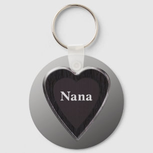 Nana Heart Keychain