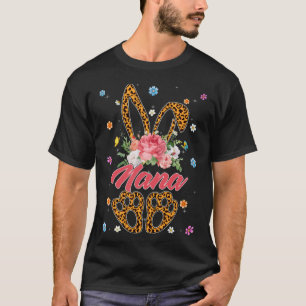 Nana Leopard Bunny Matching Family Easter Day Part T-Shirt