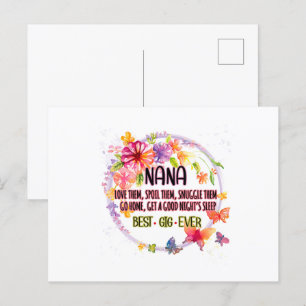 Nana Love Them Spoil Them Snuggle Them Postcard