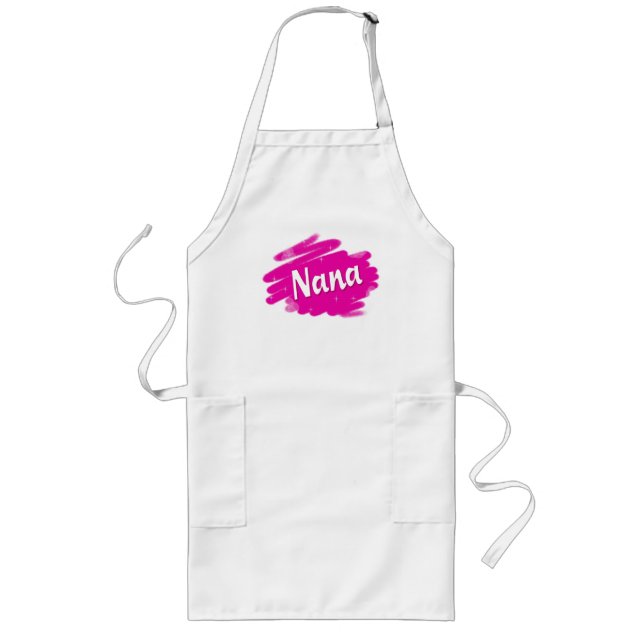 Nana Loves Pink Long Apron (Front)