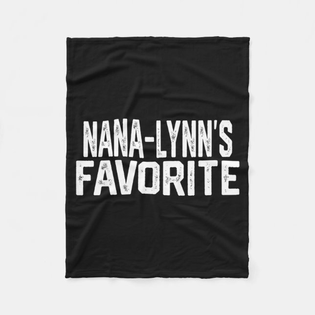 Nana-lynn’s Favorite Funny Grandparent Granhild Vi Fleece Blanket (Front)