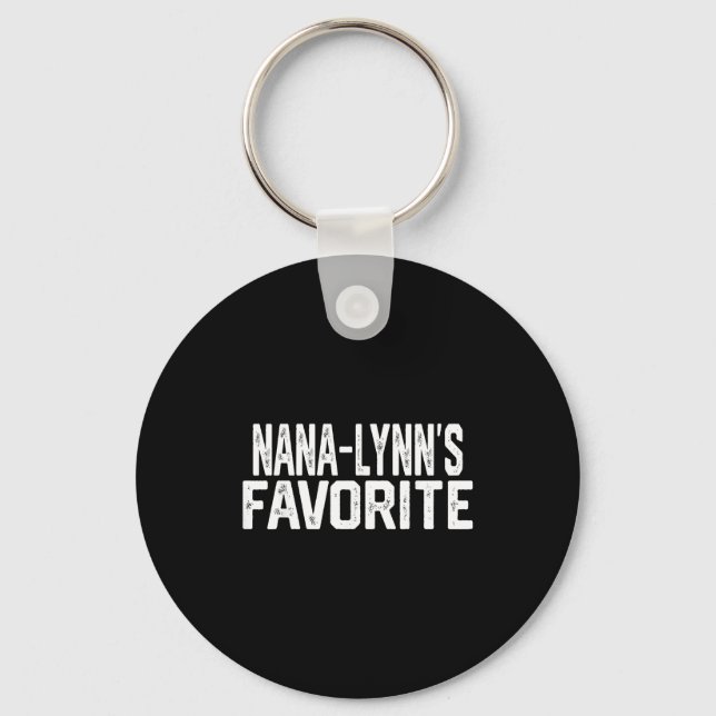 Nana-lynn’s Favorite Funny Grandparent Granhild Vi Key Ring (Front)