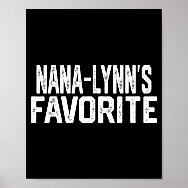 Nana-lynn’s Favorite Funny Grandparent Granhild Vi Poster (Front)