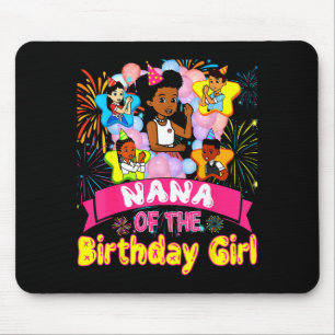 Nana Of Birthday Girl Gracie Birthday Dolls Girl P Mouse Pad