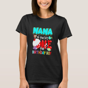 Nana Of The Birthday Boy Birthday Fishing T-Shirt
