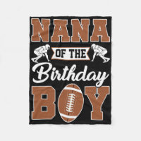 Nana Of The Birthday Boy Football Party Family Mat