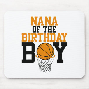 Nana Of The Birthday Boy Sketll Family Birthday Mouse Pad